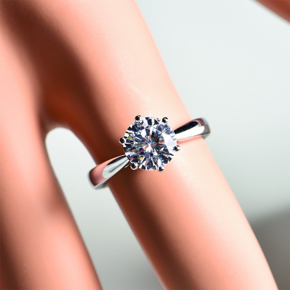 18k white gold diamond 2.25 carat ring - Picture 5 of 5